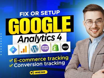 Setup or fix Ga4 ecommerce tracking, Google analytics 4 by GTM