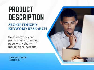 SEO-Optimized converting Product Descriptions, wix Landing Page sales copy