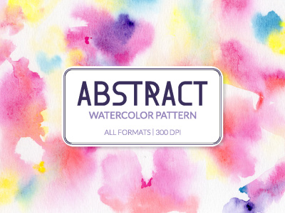 An  abstract seamless pattern in watercolor