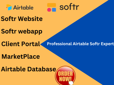 A modern Airtable Softr WebApp, Softr website, Client Portal, marketplace