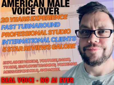 A professional voice over from a 20 year experienced veteran