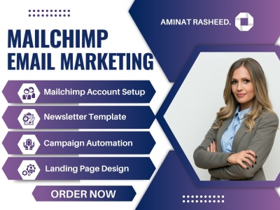 Mailchimp Newsletter Template Design, Email Marketing Campaign, Automation