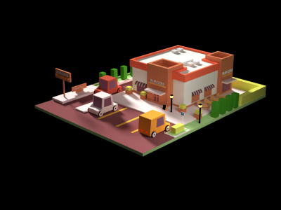 3D Model in Blender or Maya