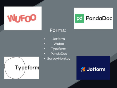Your online forms, jotform, PandaDoc, wufoo form, Typeform, survey monkey