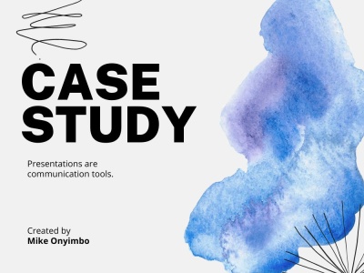 A good polished and Indepth Case study on how to standout to your client