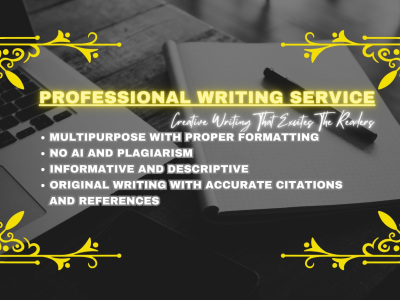 Creative writing, essay, business case study, synopsis, and story writing