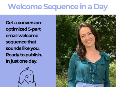 An email welcome sequence in a day