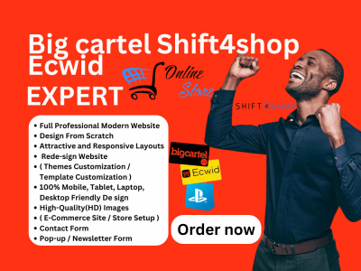 Ecwid store bigcommerce store big cartel shift4shop store design