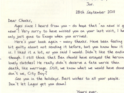 Letter on any topic you want