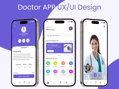 A complete Doctor App UX UI Design in Figma | Mobile App Design | UX ...