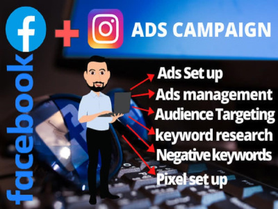 Setup Ads campaign and be your Ads manager to boost sales & other results..