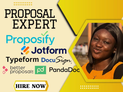 Proposify, pandadoc, proposal design, docusign, jotform, better proposal