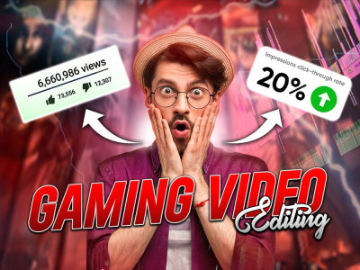 A professional and creative gaming youtube video editing