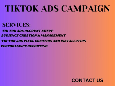 TikTok ads marketing services