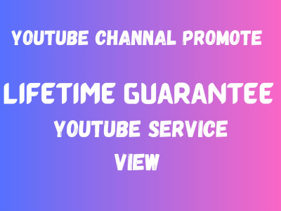 Targeted Youtube Marketing service For Your Channel