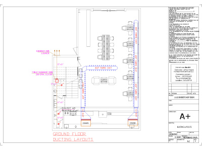 A complet mep of your residential project for permit with all details.