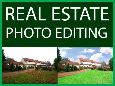 Real estate photo editing, Grass add, Object out & Photoshop