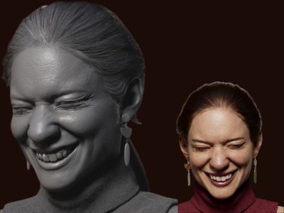Realistic metahuman 3d character model, 3d miniature sculpting for printing