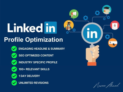 SEO Optimized profile optimization specific to your industry and job.
