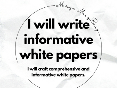 An informative white papers