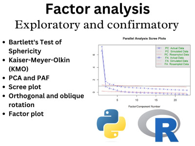 Exploratory and confirmatory factor analysis in R and Python