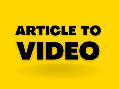An HD Article to Video or Blog Post for your Youtube Video