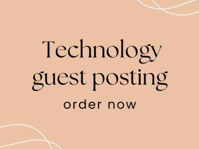 Technology guest post with high DA DR