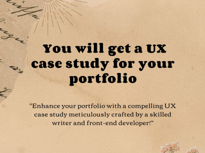 A UX case study for your portfolio