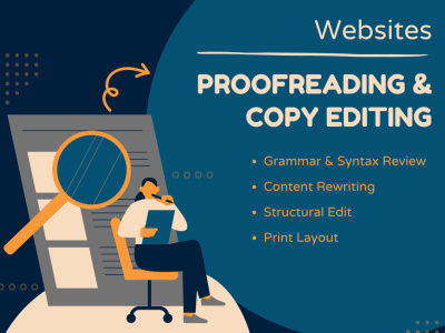 Proofreading & copy editing for website by professional content writer