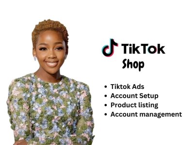 A TikTok shop setup, TikTok ads and connect with Shopify and Printify