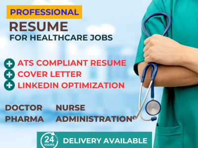 A Resume/CV for Physicians, Nurses, Healthcare, or Scientist roles.