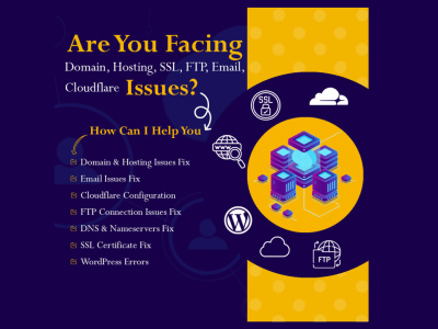Expert Solutions for Hosting, Domain, SSL, FTP, Email, and Cloudflare Issue