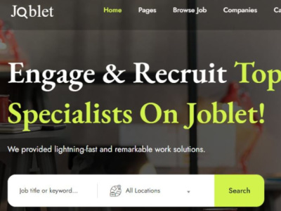 Recruitment website job board website recruitment agency website job board