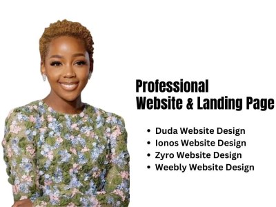 A responsive website on Weebly, Duda, Zyro or Ionos