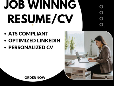 Job Winning Resume writing, resume/CV, Cover letter writing.