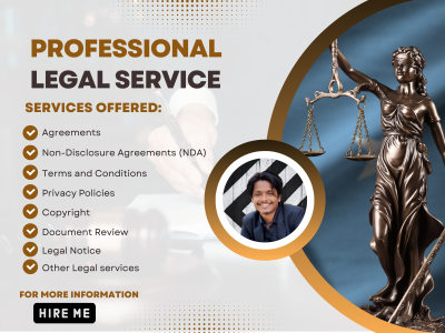 Legal contracts, agreements,NDA, terms and conditions, privacy policy