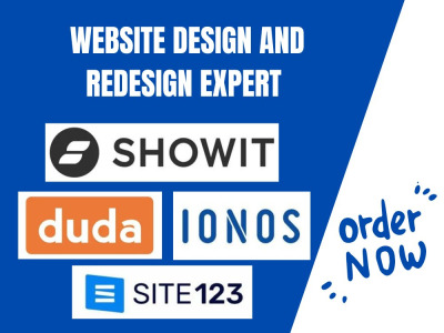 A responsive ecommerce, business, CV/ Portfolio website on Site123