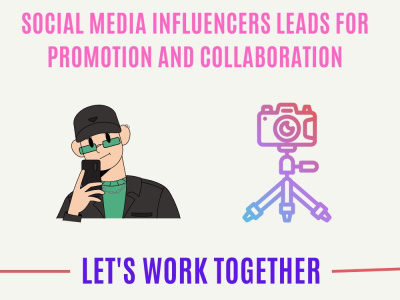 Influencers From LinkedIn, Instagram, Facebook, YouTube In Targeted Niche.
