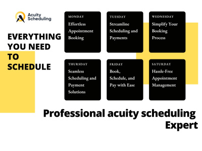 Expert Assistance in Setting Up Acuity Scheduling and Booking Services