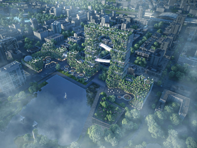 3D Exterior Architectural Visualization - Large Scale & Urban Scale