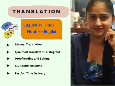 Professional translation by qualified translator| ENGLISH AND HINDI