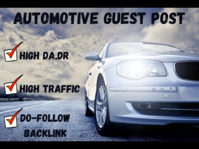GUEST POST backlinks from High DA, PA quality AUTO/CAR blog