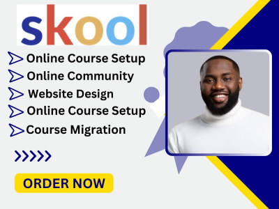 Skool online course, skool community, skool setup and optimization, SKOOL