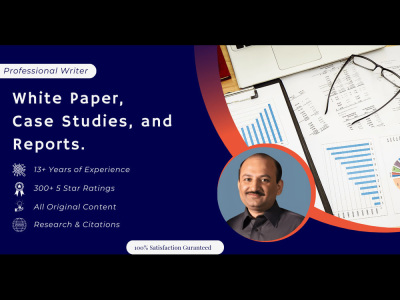 Professional Case Study Writer / Writing for Finance and Business