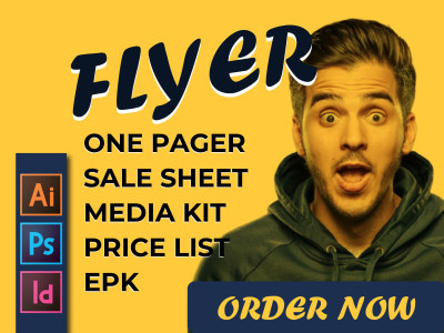 Print ready Flyers, One-Pagers, Sale Sheets, EPKs, Media Kits & Price Lists