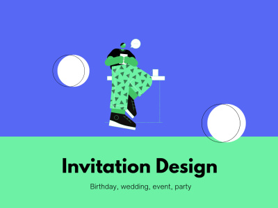 Beautiful invitation design for birthday /event/ party/wedding in 24 hours