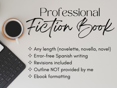 A professional fiction book in Spanish following your outline