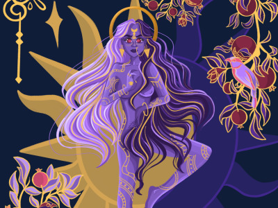 Personalized playing cards, tarot, divination deck, flashcard illustration