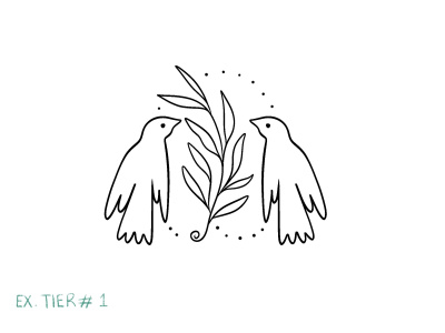 A customised illustrative tattoo design