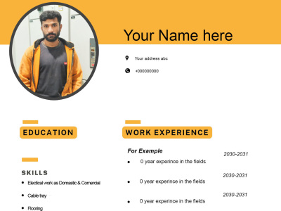 A professional resume writing Curriculum vitae